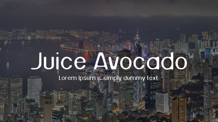 Juice Avocado Font