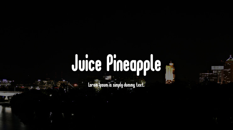 Juice Pineapple Font
