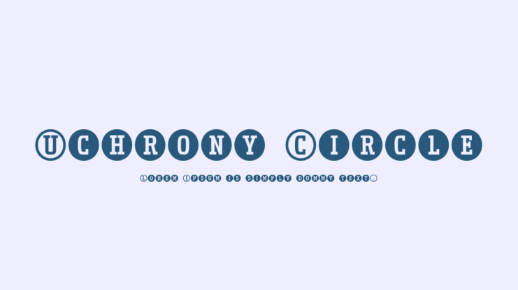 Uchrony Circle Font Family