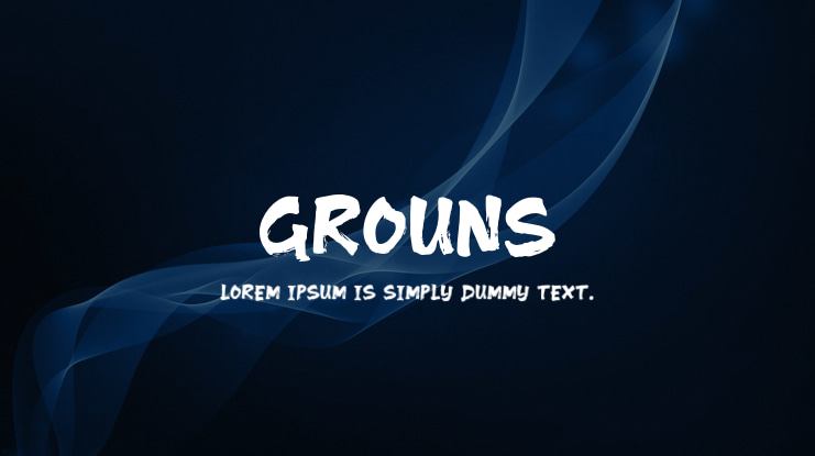 Grouns Font