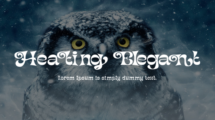 Heating Elegant Font