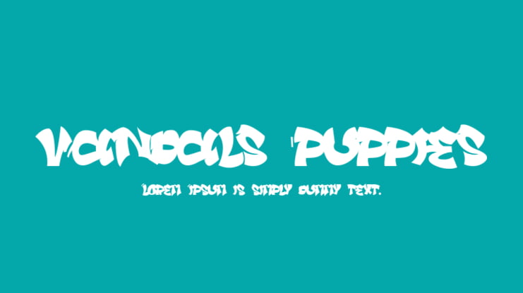 Vandals Puppies Font