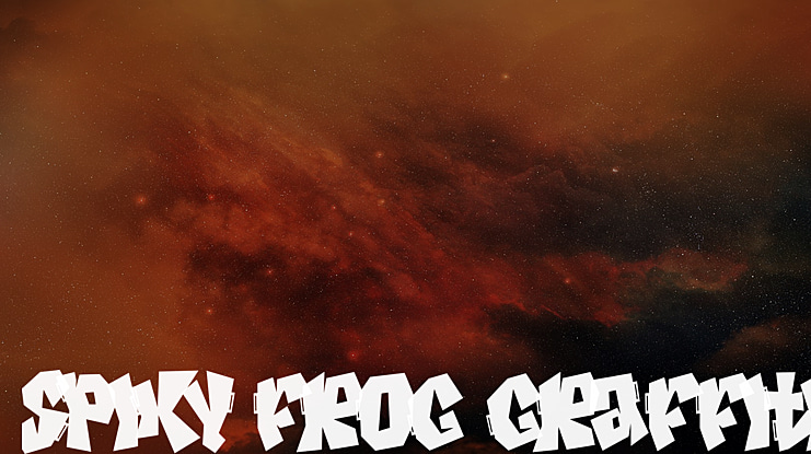 Spiky Frog Graffiti Font