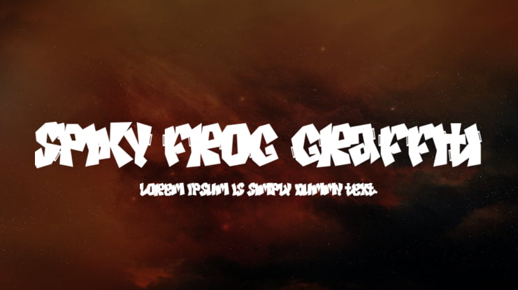 Spiky Frog Graffiti Font