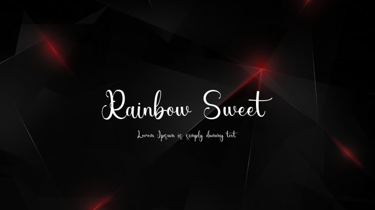 Rainbow Sweet Font