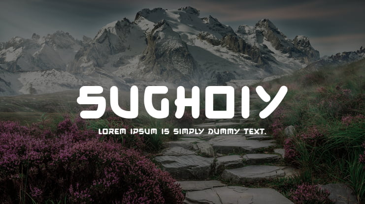 Sughoiy Font