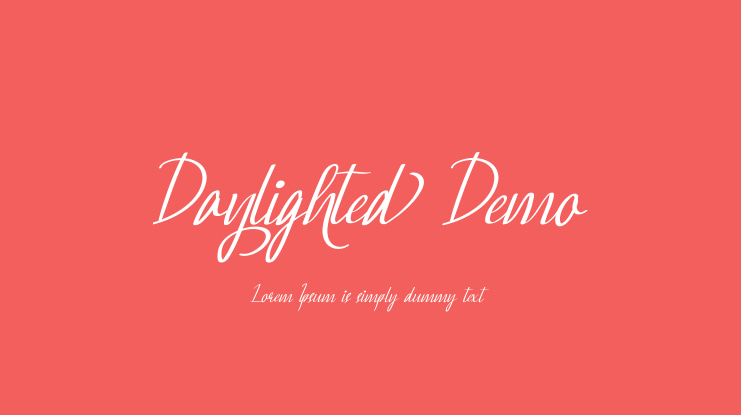 Daylighted Demo Font