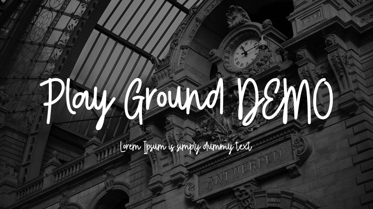 Play Ground DEMO Font