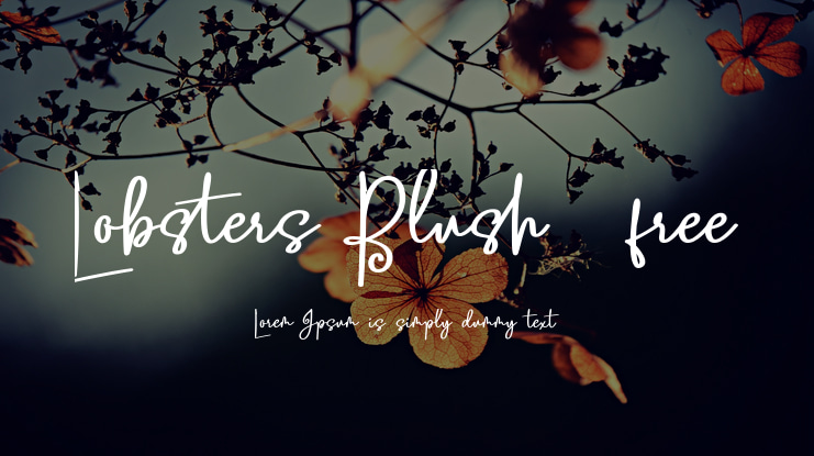 Lobsters Blush  free Font