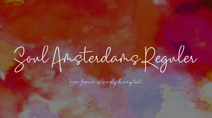 Soul Amsterdams Reguler Font
