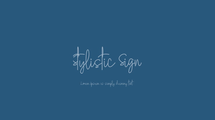 Stylistic Sign Font