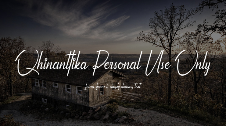 Qhinanttika Personal Use Only Font