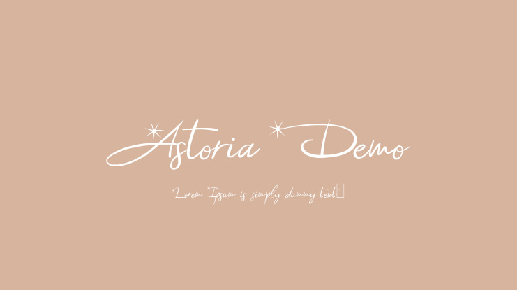 Astoria Demo Font