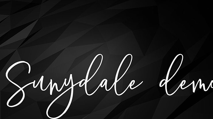 Sunydale demo Font