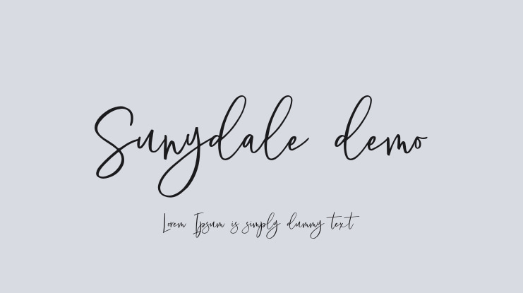 Sunydale demo Font