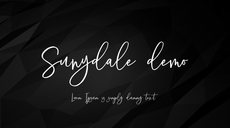 Sunydale demo Font