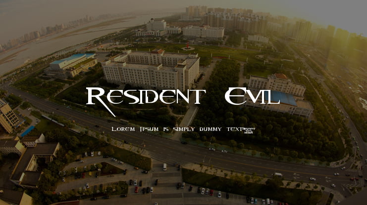 Resident Evil Font