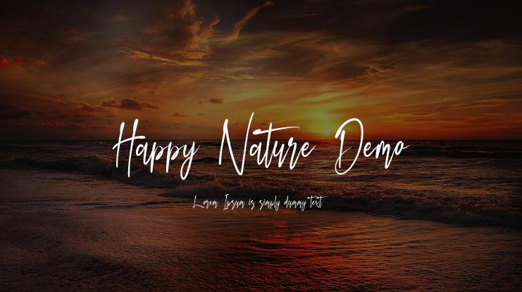 Happy Nature Demo Font