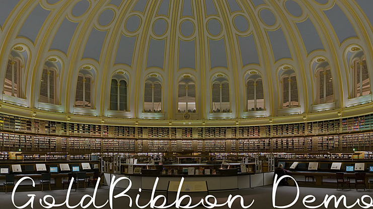 GoldRibbon Demo Font