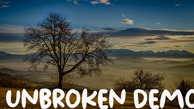 Unbroken Demo Font