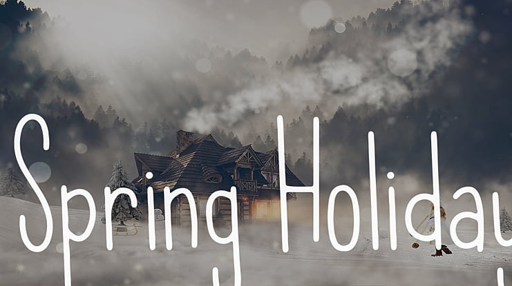 Spring Holiday Font