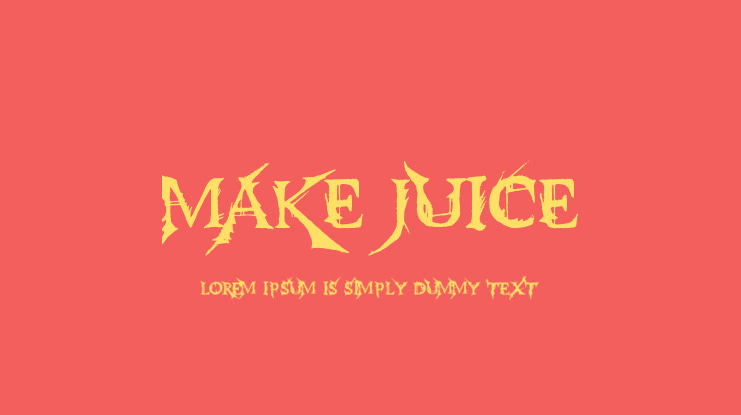Make Juice Font