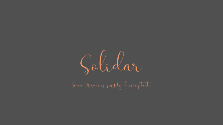 Solidar Font Family