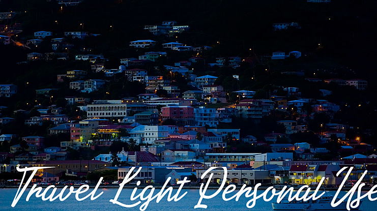Travel  Personal Use Font