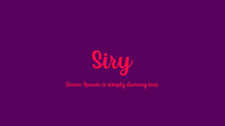 Siry Font Family