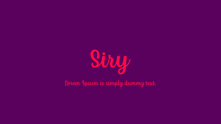 Siry Font Family