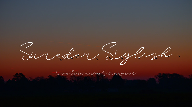 Sureder Stylish Font