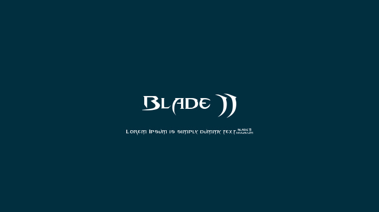 Blade 2 Font