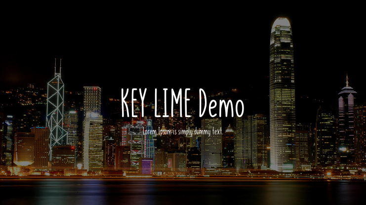 KEY LIME Demo Font
