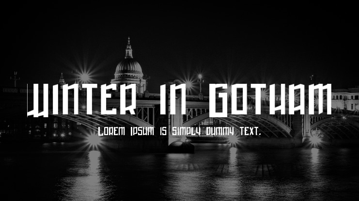 Winter in Gotham Font