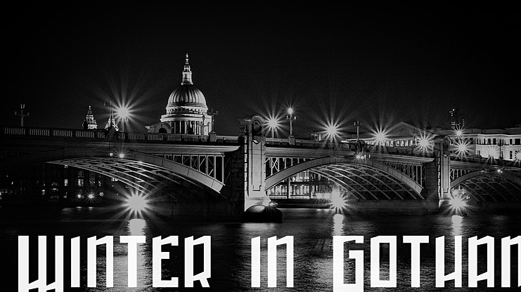 Winter in Gotham Font