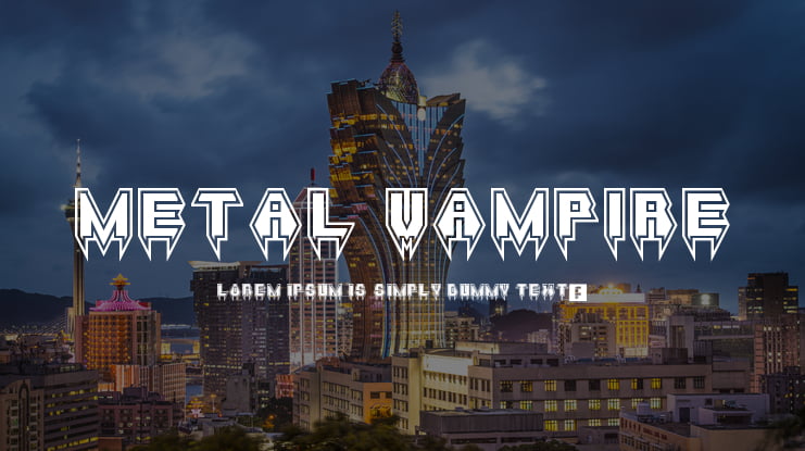 Metal Vampire Font