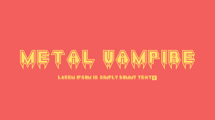 Metal Vampire Font