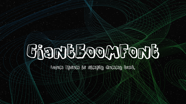 GiantBoomFont Font