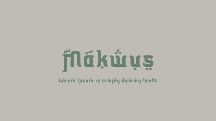 Makwus Font Family