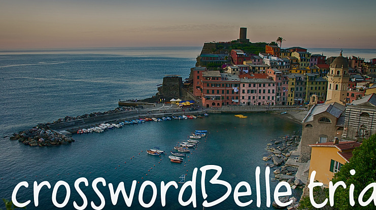 crosswordBelle trial Font