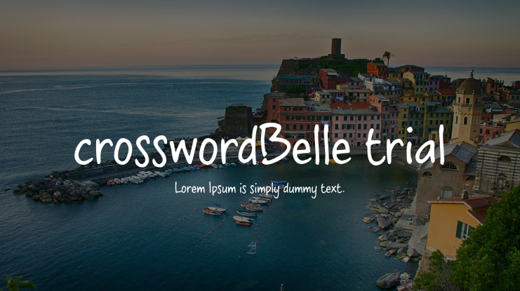 crosswordBelle trial Font