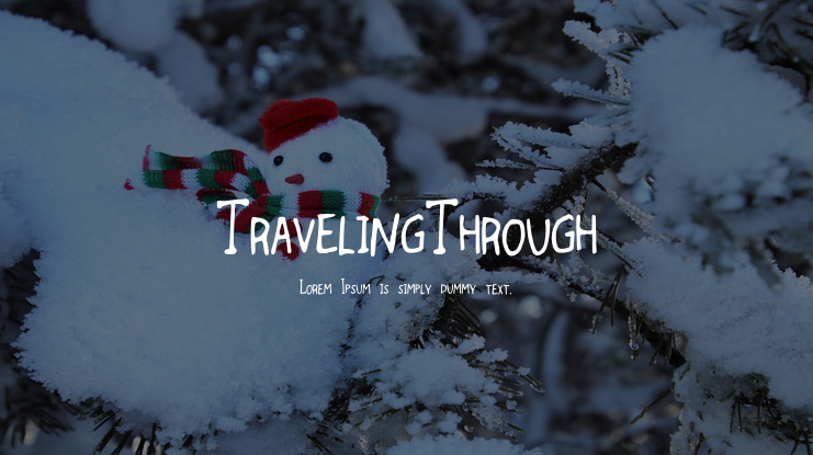 TravelingThrough Font