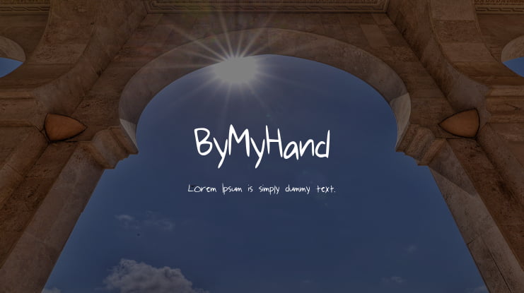 ByMyHand Font