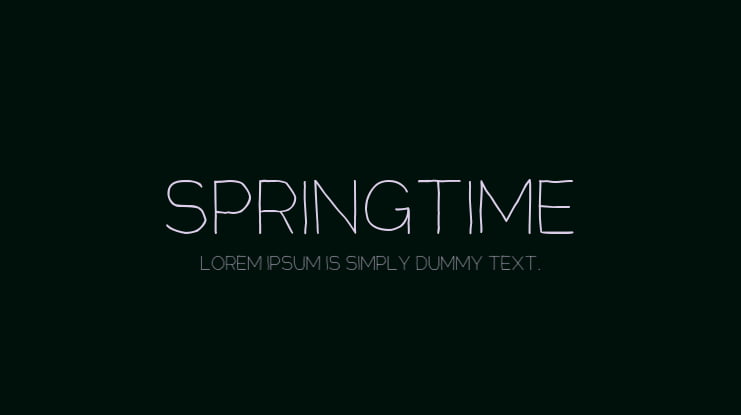 Springtime Font