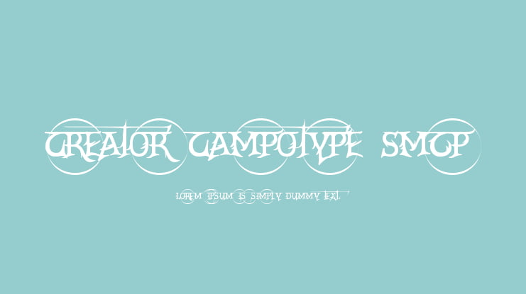 Creator Campotype Smcp Font