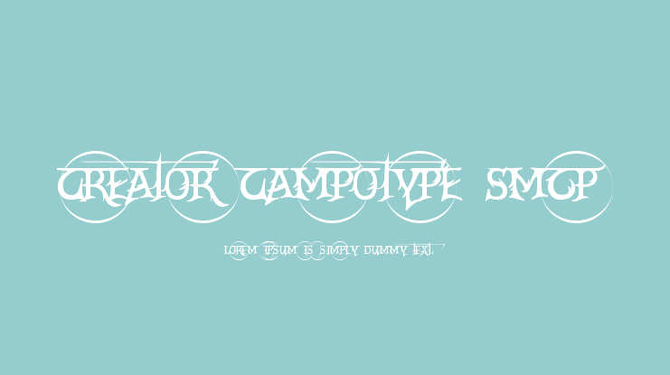 Creator Campotype Smcp Font