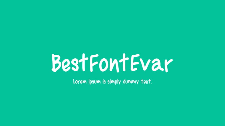 BestFontEvar Font