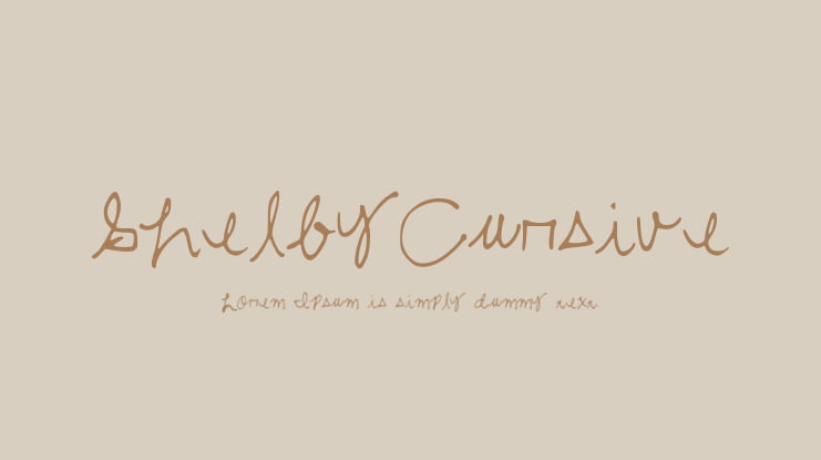 ShelbyCursive Font