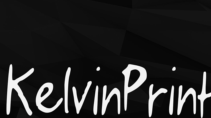 KelvinPrint Font