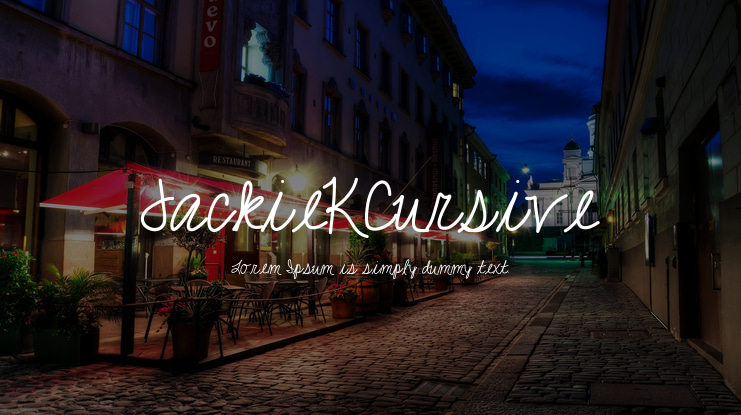 JackieKCursive Font